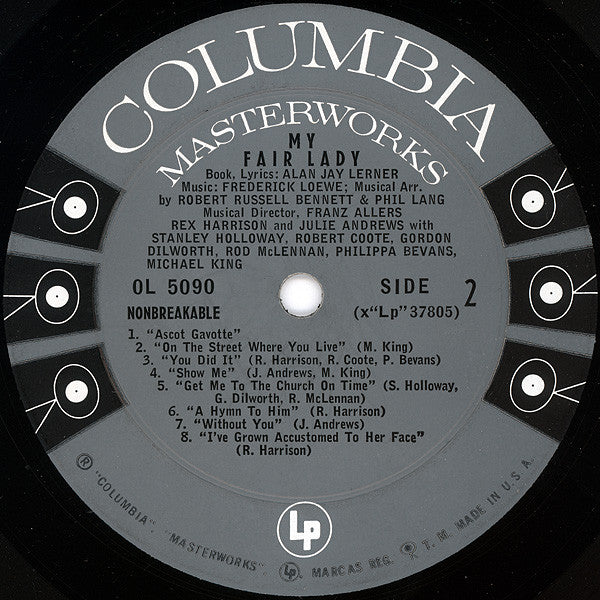 Rex Harrison, Julie Andrews – My Fair Lady - 1956 MONO US Pressing