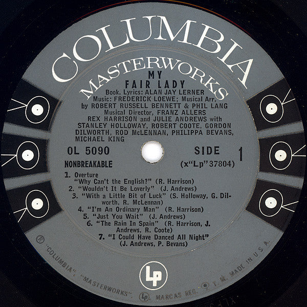Rex Harrison, Julie Andrews – My Fair Lady - 1956 MONO US Pressing