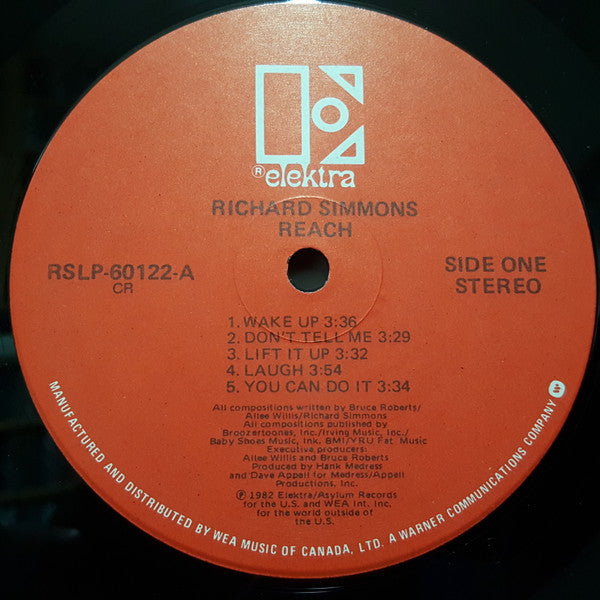 Richard Simmons – Reach - 1982 Original Pressing