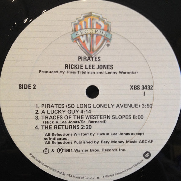 Rickie Lee Jones – Pirates - 1981 VinylPursuit.com
