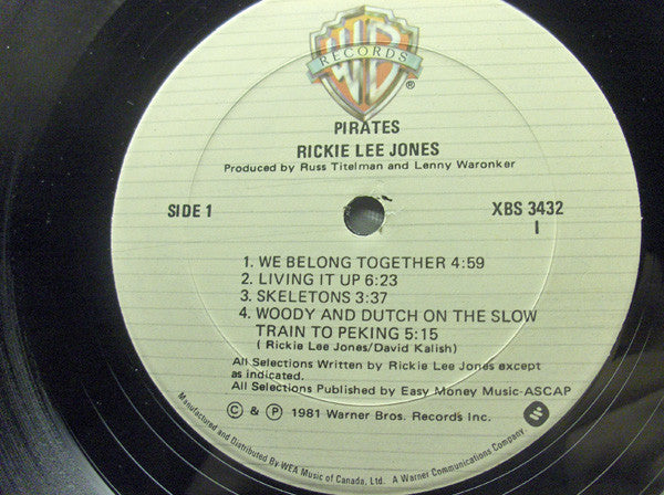 Rickie Lee Jones – Pirates - 1981 VinylPursuit.com