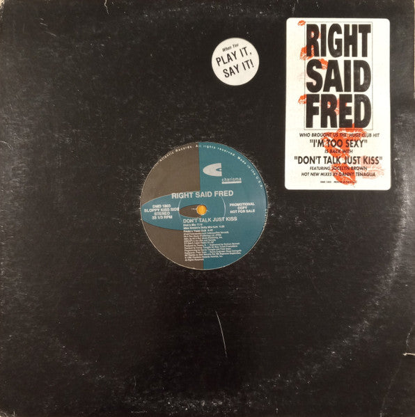 Right Said Fred – Don't Talk Just Kiss - US 1992 Original Promo - Bargain! - Vinyl Pursuit Inc