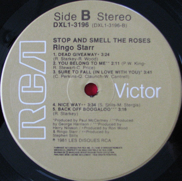 Ringo Starr Stop And Smell The Roses Vinyl Pursuit Inc 3880