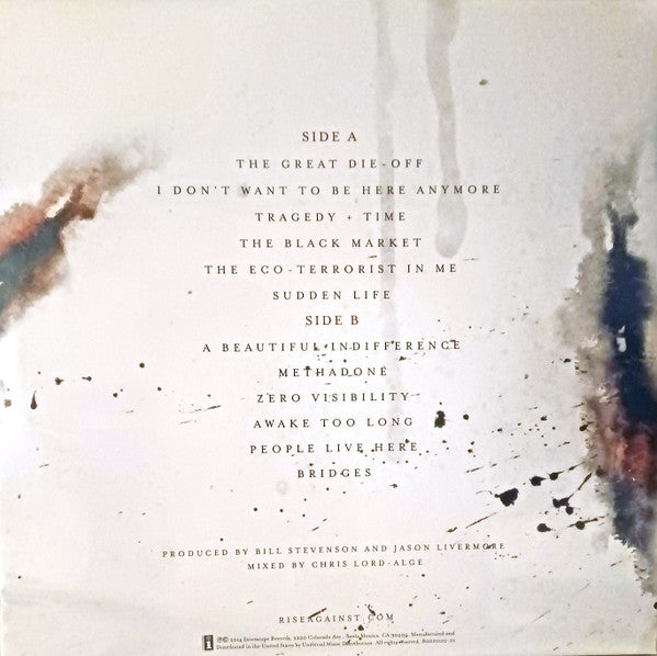 Rise Against – The Black Market - 180g Pressing with Stencil!