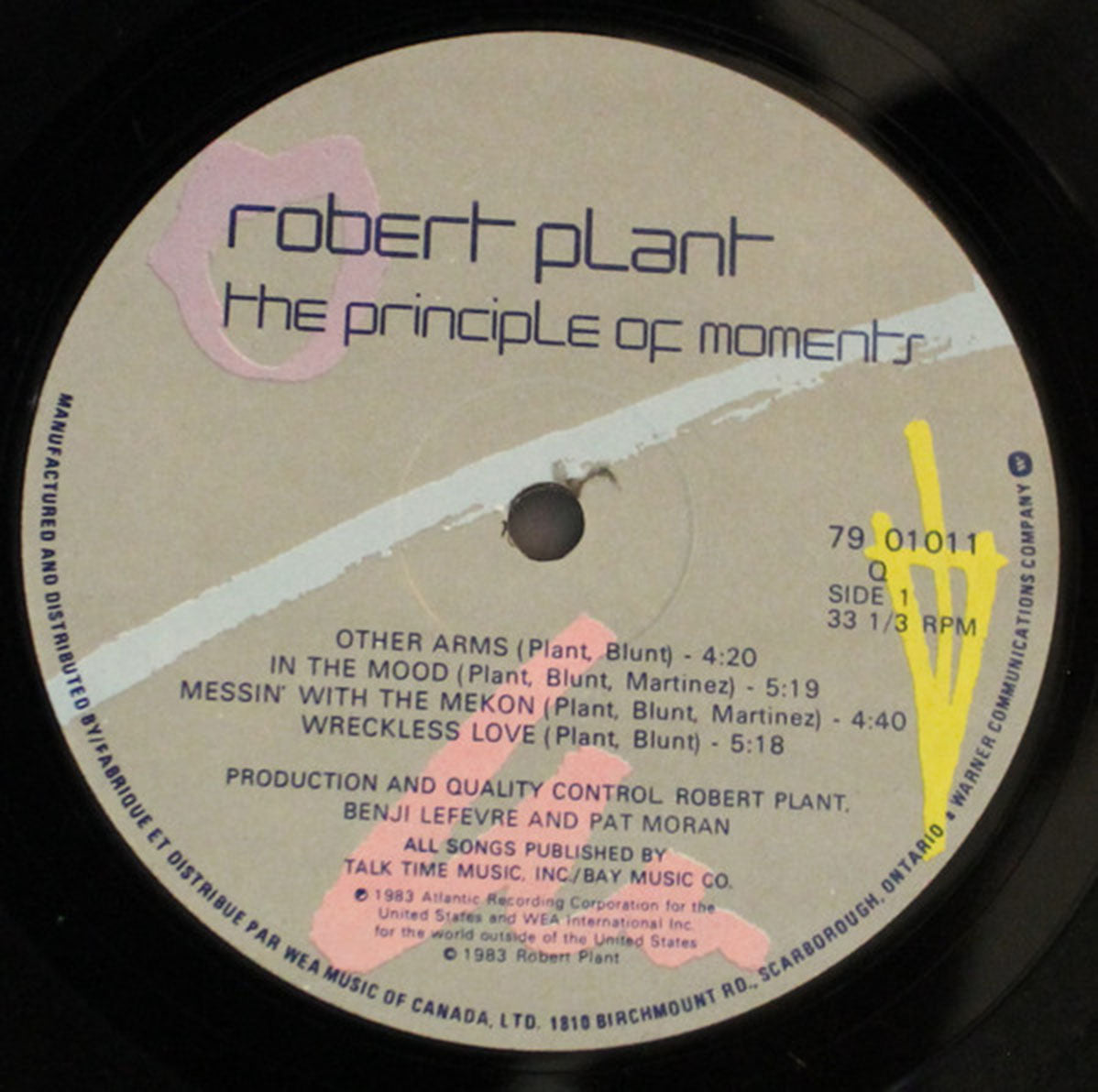 Robert Plant – The Principle of Moments - 1983