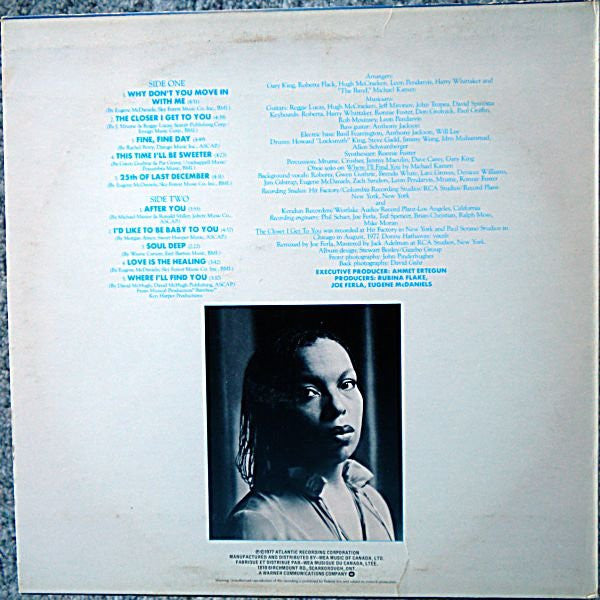 Roberta Flack – Blue Lights In The Basement - 1977 Original - Vinyl Pursuit Inc