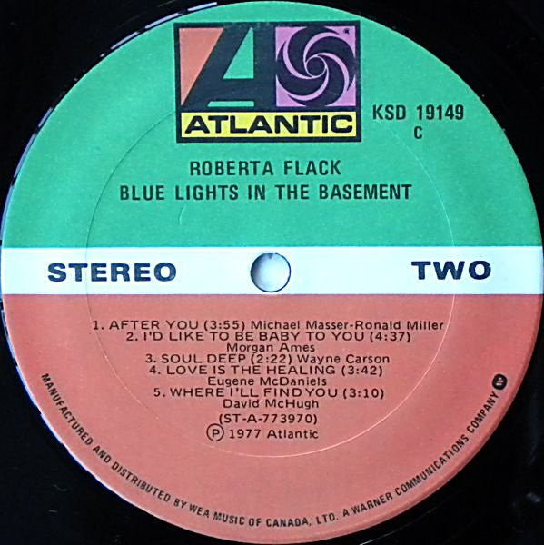 Roberta Flack – Blue Lights In The Basement - 1977 Original - Vinyl Pursuit Inc