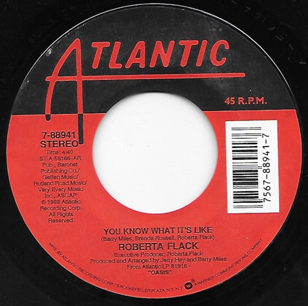 Roberta Flack – Uh-Uh Ooh-Ooh Look Out (Here It Comes) / You Know What It's Like US Pressing