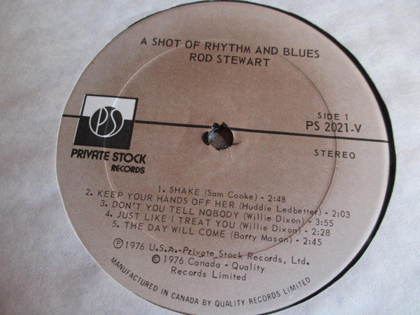 Rod Stewart – A Shot Of Rhythm And Blues - 1976 Original, Bargain!