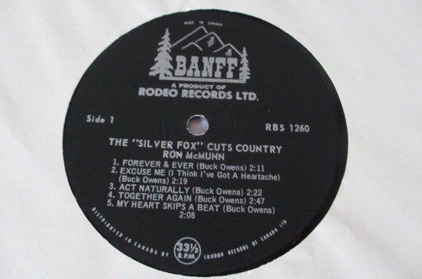 Ron McMunn – The "Silver Fox" Cuts Country - 1967 Mono Original - Vinyl Pursuit Inc
