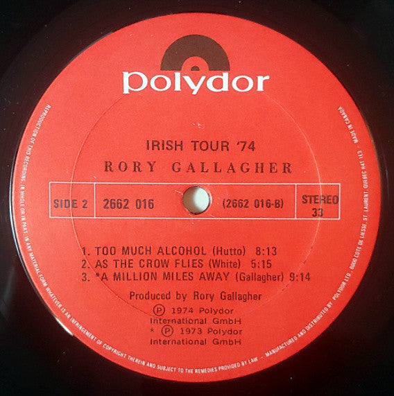 Rory Gallagher – Irish Tour '74