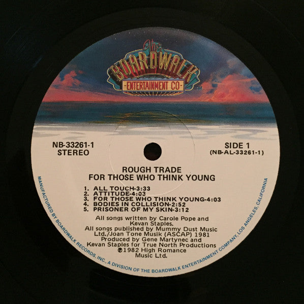 Rough Trade – For Those Who Think Young - 1982 US Pressing!