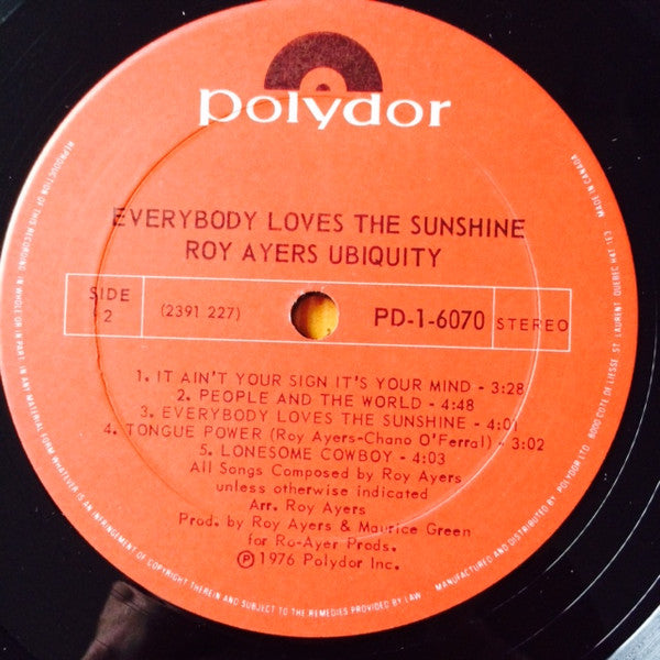 Roy Ayers Ubiquity – Everybody Loves The Sunshine