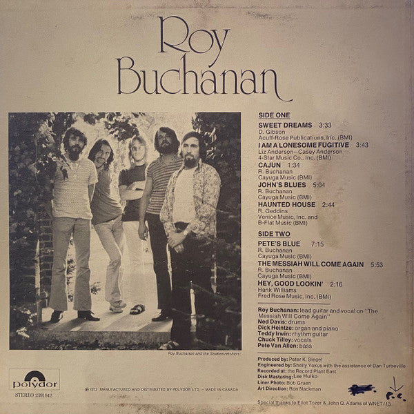 Roy Buchanan – Roy Buchanan - 1972 Original