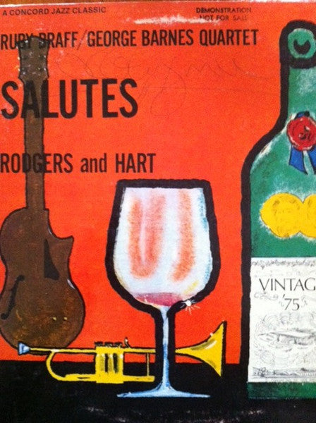 Ruby Braff / George Barnes Quartet – Salute to Rodgers And Hart - US 1975 US Original - Vinyl Pursuit Inc