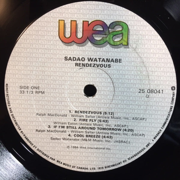 Sadao Watanabe – Rendezvous -  1984 Original