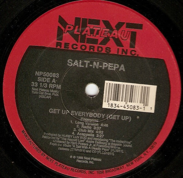 Salt 'N' Pepa – Get Up Everybody - 1988 US Pressing