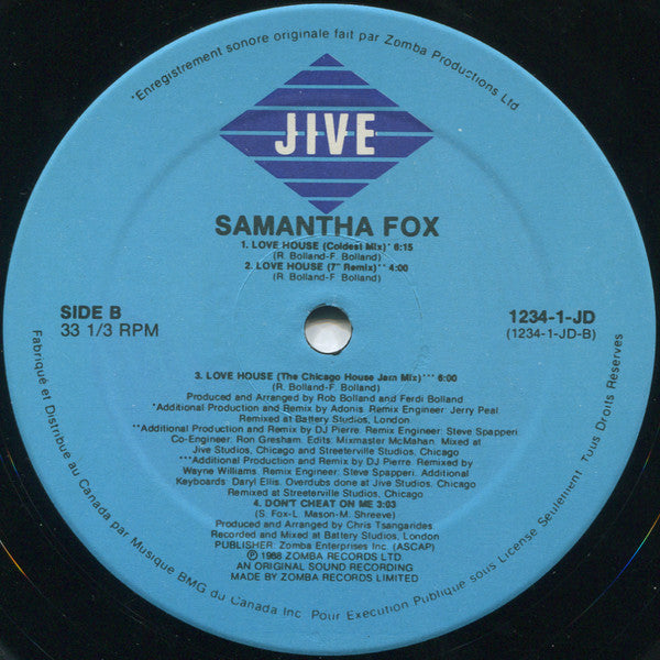 Samantha Fox – Love House - 1988 Original - Bargain!