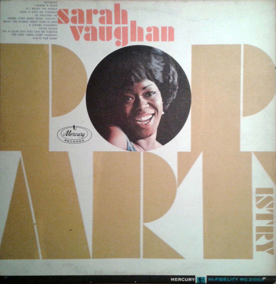 Sarah Vaughan – Pop Artistry - 1966 MONO