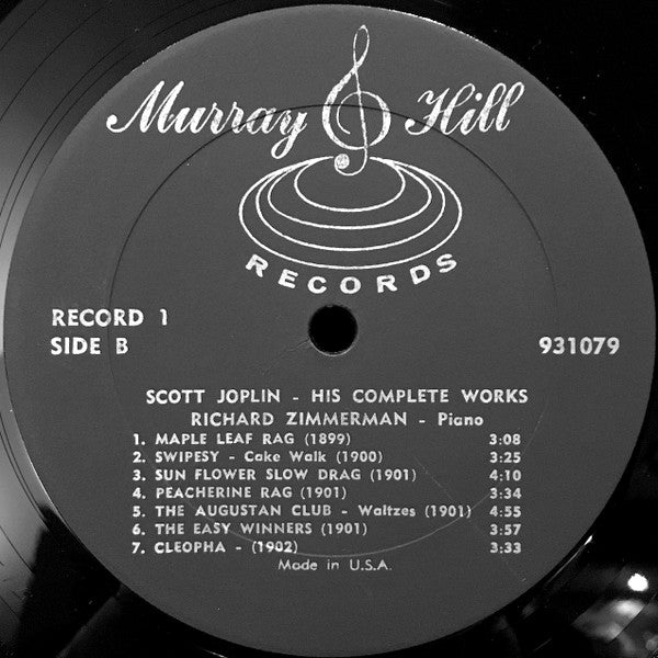 Scott Joplin, Richard Zimmerman – Scott Joplin / His Complete Works - 1974 US Original Box Set
