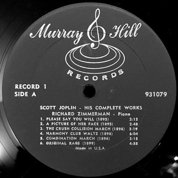 Scott Joplin, Richard Zimmerman – Scott Joplin / His Complete Works - 1974 US Original Box Set