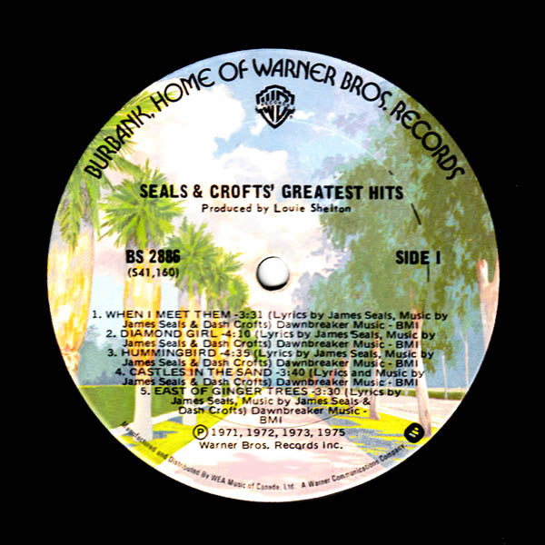Seals & Crofts Greatest Hits 1975 Pressing Vinyl Pursuit Inc