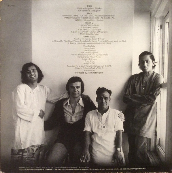 Shakti – Shakti With John McLaughlin - 1976