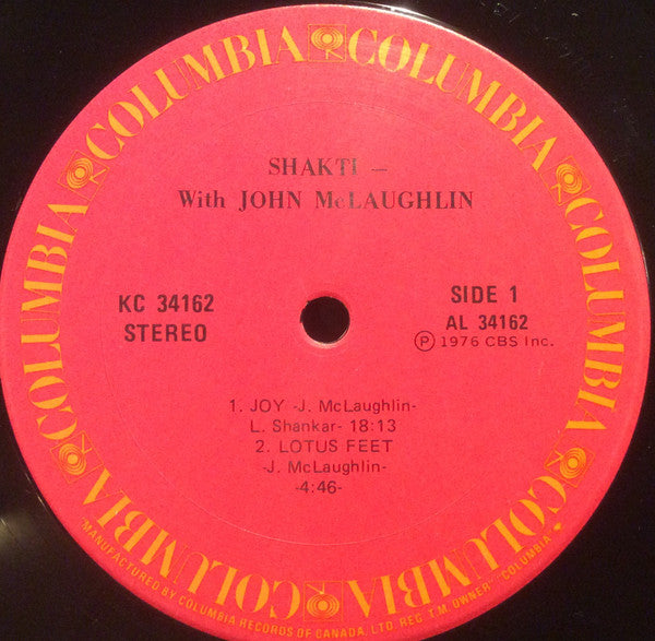 Shakti – Shakti With John McLaughlin - 1976