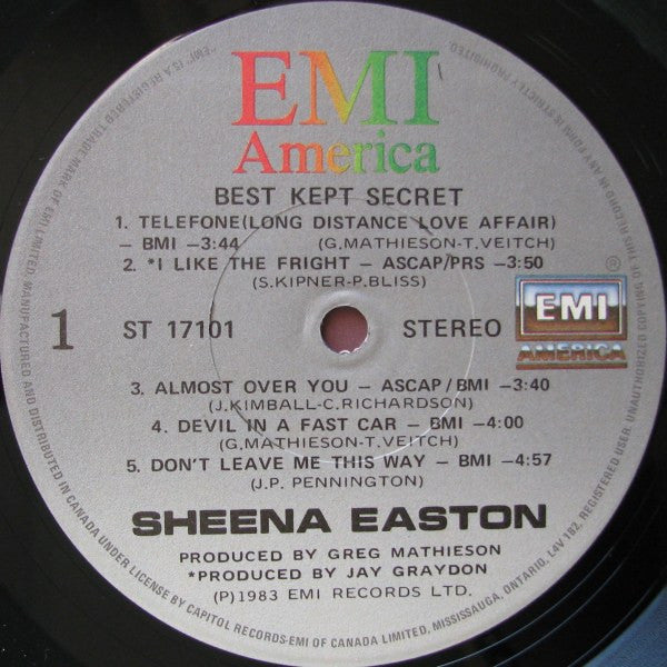 Sheena Easton – Best Kept Secret - 1983