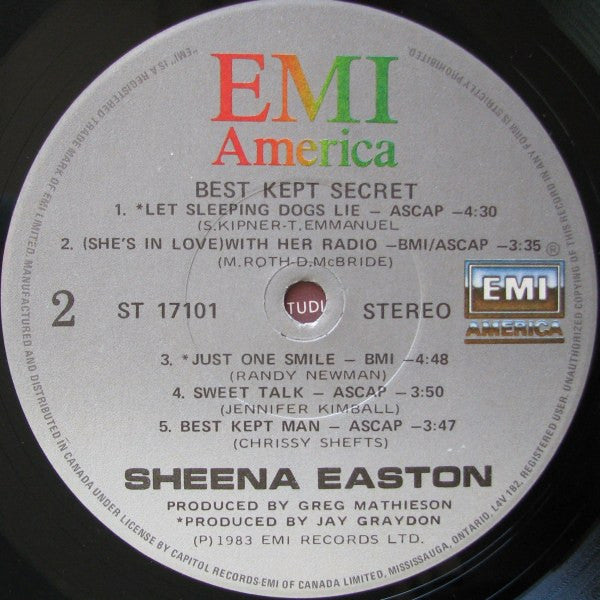 Sheena Easton – Best Kept Secret - 1983