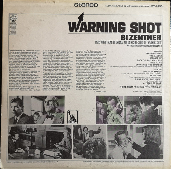 Si Zentner – Warning Shot US Pressing