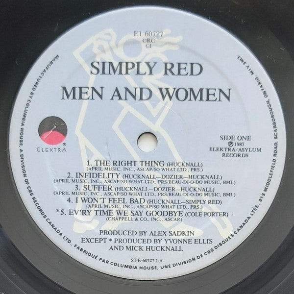 Simply Red – Men And Women -  1987 Original