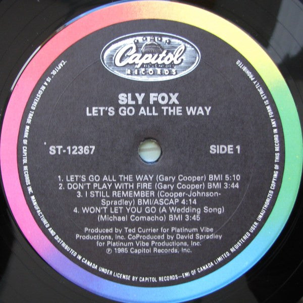 Sly Fox – Let's Go All The Way - 1985 Original