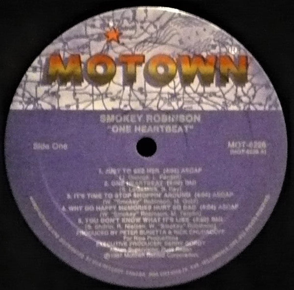 Smokey Robinson – One Heartbeat 1970 Pressing VinylPursuit.com