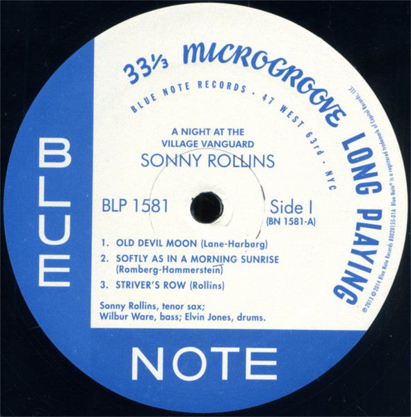 Sonny Rollins – A Night At The "Village Vanguard" - Remastered Mono Blue Note in Shrinkwrap