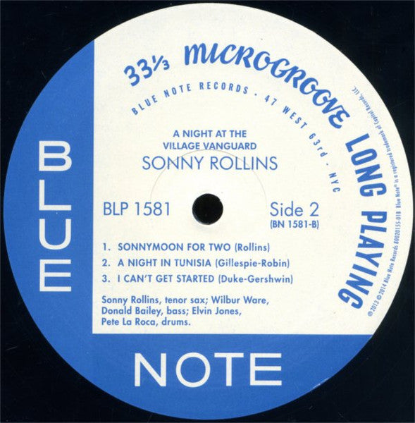 Sonny Rollins – A Night At The "Village Vanguard" - Remastered Mono Blue Note in Shrinkwrap
