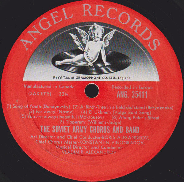 Soviet Army Chorus & Band Original MONO Pressing Vinyl Pursuit Inc