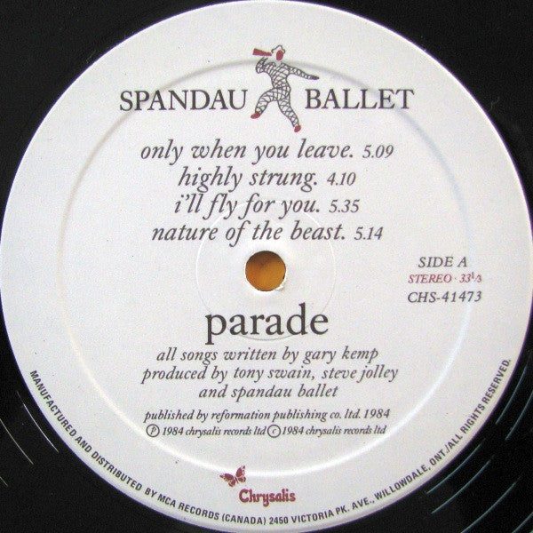 Spandau Ballet – Parade VinylPursuit.com