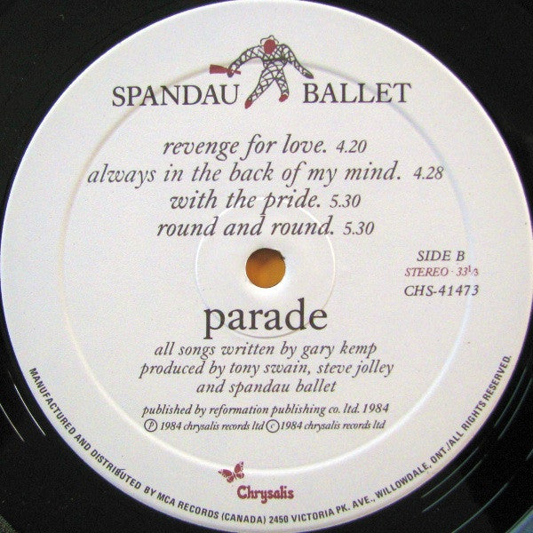 Spandau Ballet – Parade VinylPursuit.com