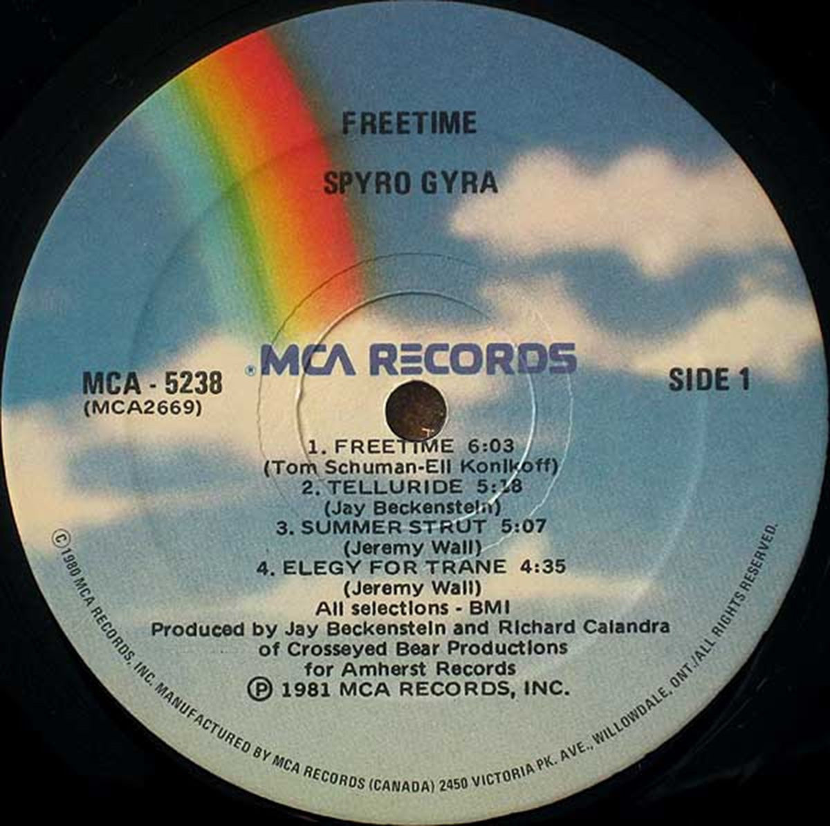 Spyro Gyra – Freetime - 1981