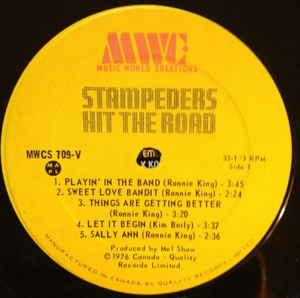 Stampeders – Hit The Road - 1976 Original - Vinyl Pursuit Inc