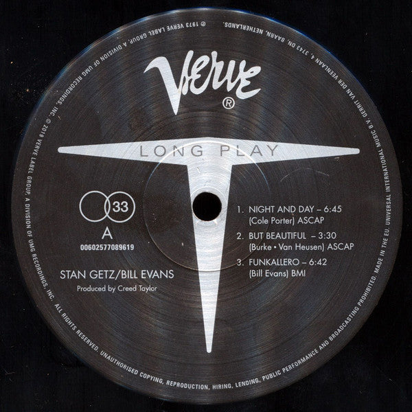 Stan Getz, Bill Evans – Stan Getz & Bill Evans