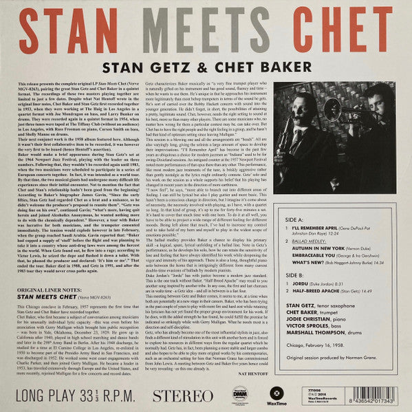 Stan Getz, Chet Baker – Stan Meets Chet