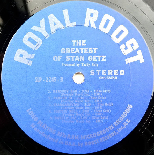 Stan Getz – The Greatest Of Stan Getz - 1963 US Original!