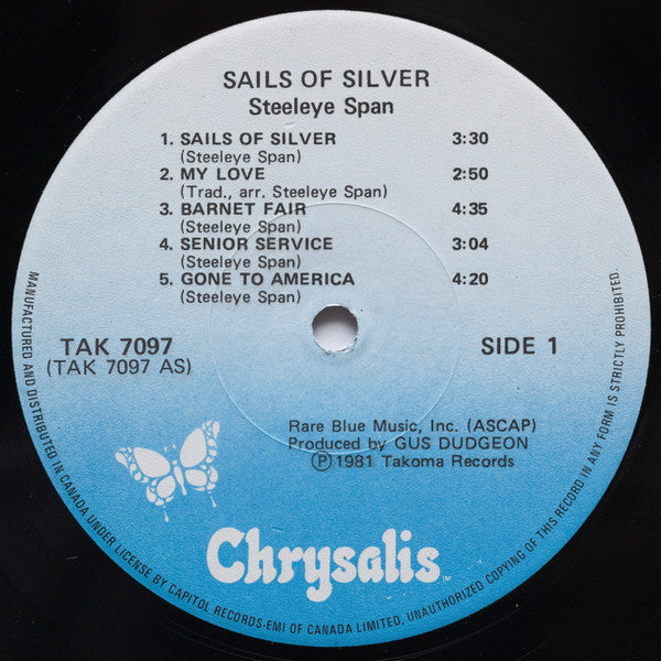 Steeleye Span – Sails Of Silver - 1981 Original Pressing