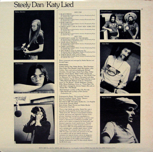 Steely Dan – Katy Lied - 1980 US Pressing