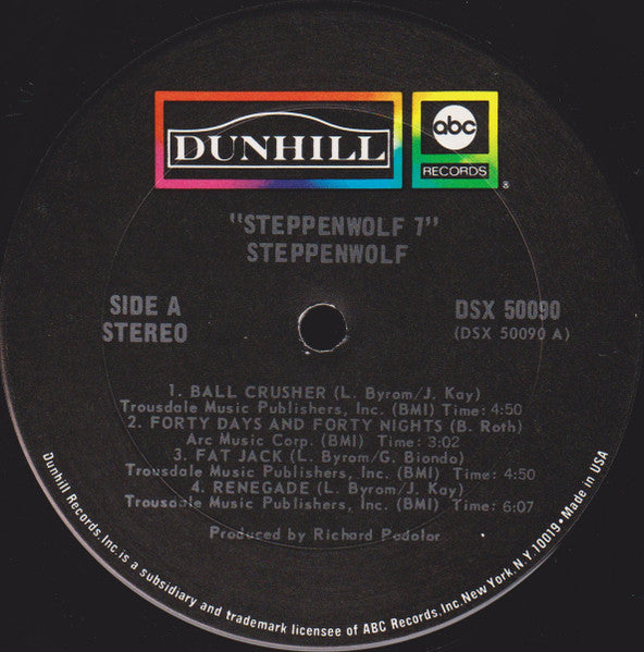 Steppenwolf – Steppenwolf 7 - 1970 US Original, Rare