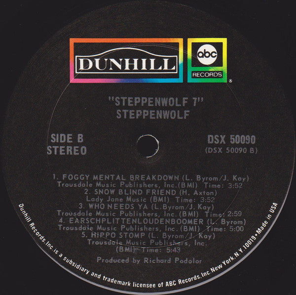 Steppenwolf – Steppenwolf 7 - 1970 US Original, Rare