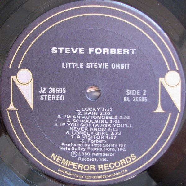 Steve Forbert – Little Stevie Orbit - 1980