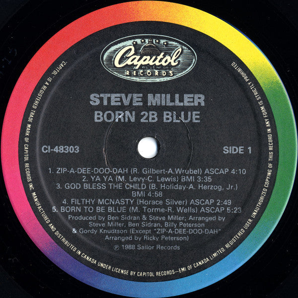 Steve Miller – Born 2B Blue